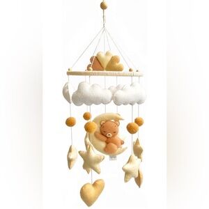 Tip Top Joy Teddy Bear Baby Felt Mobile